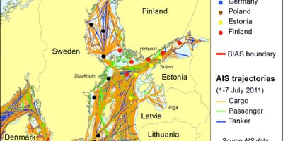 Mapa dánska průzkum a mapování