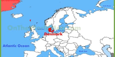 Kodaň dánsko mapa evropy